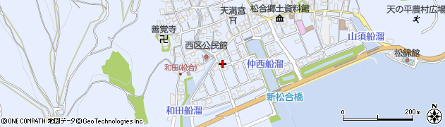 熊本県宇城市不知火町松合78周辺の地図