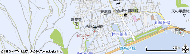 熊本県宇城市不知火町松合874周辺の地図