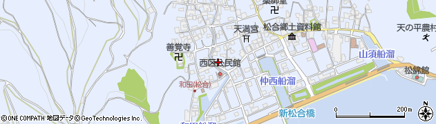 熊本県宇城市不知火町松合878周辺の地図