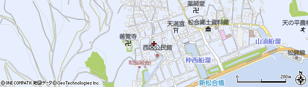 熊本県宇城市不知火町松合879周辺の地図