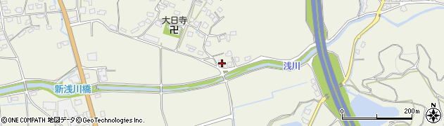 熊本県宇城市松橋町豊福745周辺の地図