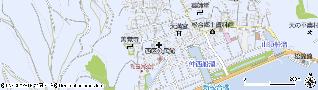 熊本県宇城市不知火町松合863周辺の地図