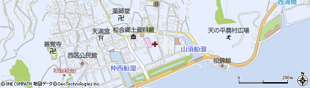 熊本県宇城市不知火町松合168周辺の地図