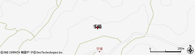 熊本県宇城市三角町手場周辺の地図