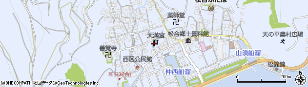 熊本県宇城市不知火町松合805周辺の地図