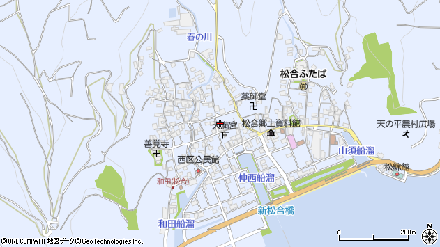 〒869-3472 熊本県宇城市不知火町松合の地図