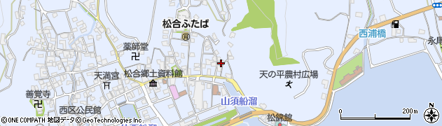 熊本県宇城市不知火町松合345周辺の地図