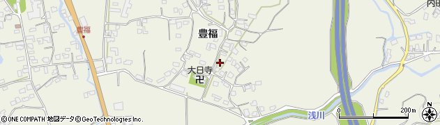 熊本県宇城市松橋町豊福835周辺の地図