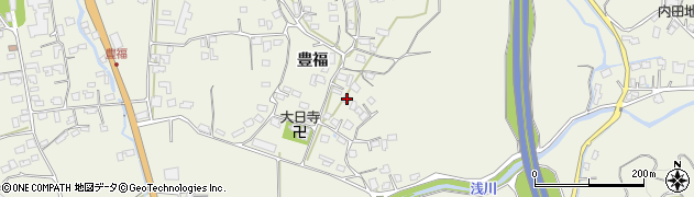 熊本県宇城市松橋町豊福837周辺の地図