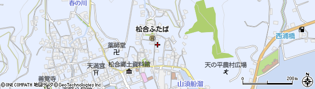 熊本県宇城市不知火町松合388周辺の地図