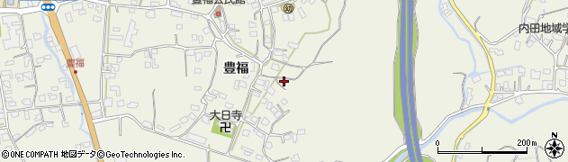 熊本県宇城市松橋町豊福846周辺の地図