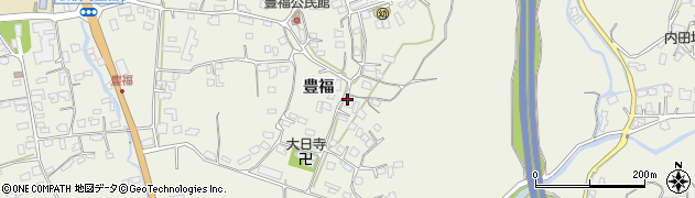 熊本県宇城市松橋町豊福周辺の地図