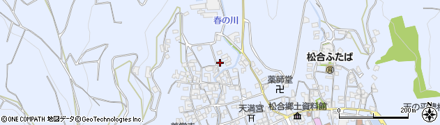 熊本県宇城市不知火町松合1608周辺の地図