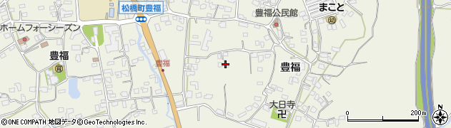 熊本県宇城市松橋町豊福1220周辺の地図