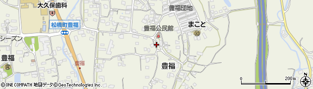 熊本県宇城市松橋町豊福1151周辺の地図