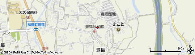熊本県宇城市松橋町豊福1134周辺の地図
