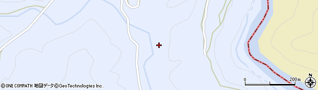御泊川周辺の地図