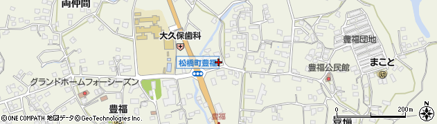 熊本県宇城市松橋町豊福523周辺の地図