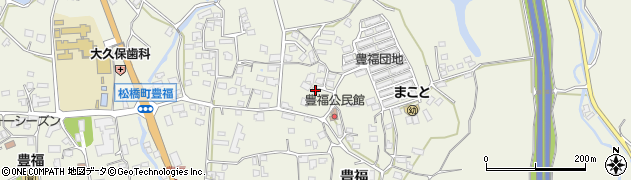 熊本県宇城市松橋町豊福1120周辺の地図
