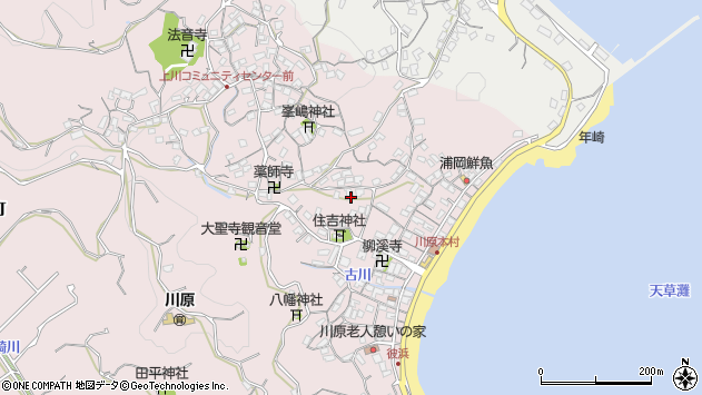 〒851-0407 長崎県長崎市川原町の地図