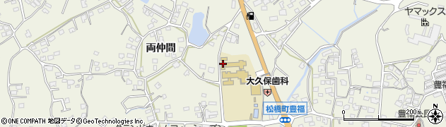 熊本県宇城市松橋町豊福1634周辺の地図