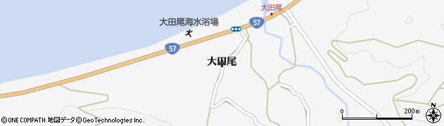 熊本県宇城市三角町（大田尾）周辺の地図