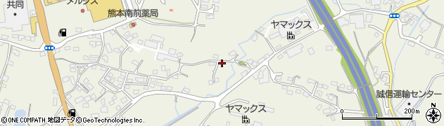 熊本県宇城市松橋町豊福2117周辺の地図