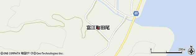 長崎県五島市富江町田尾周辺の地図
