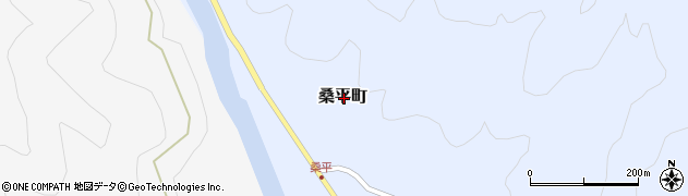 宮崎県延岡市桑平町周辺の地図