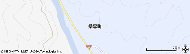 宮崎県延岡市桑平町周辺の地図