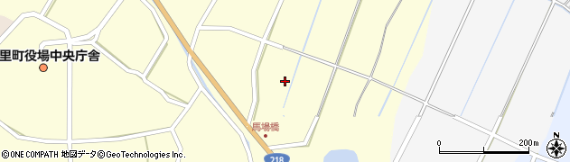 熊本県美里町（下益城郡）馬場周辺の地図
