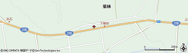 熊本県宇城市豊野町巣林898周辺の地図