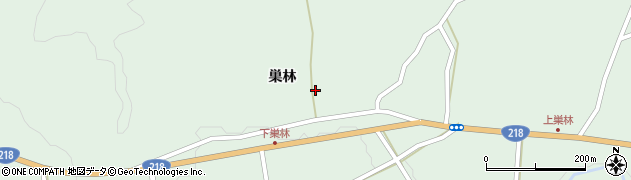 熊本県宇城市豊野町巣林677周辺の地図