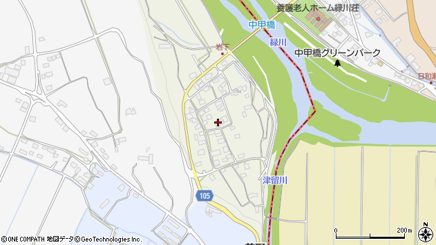 〒861-4404 熊本県下益城郡美里町岩下の地図