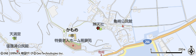 熊本県宇城市不知火町長崎625周辺の地図