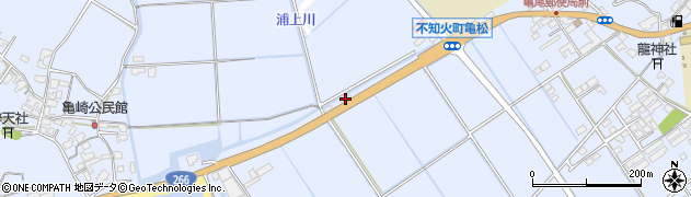 熊本県宇城市不知火町長崎148周辺の地図