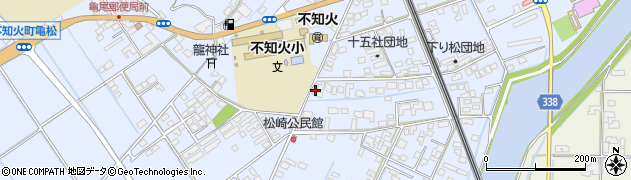 熊本県宇城市不知火町高良2158周辺の地図