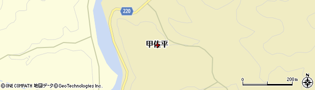 熊本県下益城郡美里町甲佐平周辺の地図