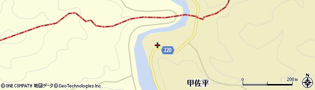 熊本県下益城郡美里町甲佐平3163周辺の地図