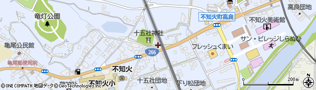 熊本県宇城市不知火町高良424周辺の地図