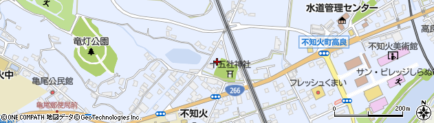 熊本県宇城市不知火町高良431周辺の地図