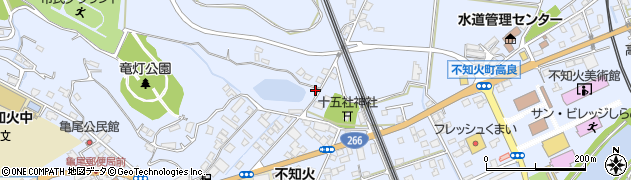 熊本県宇城市不知火町高良433周辺の地図