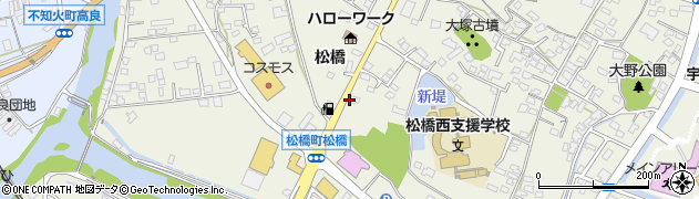 熊本日日新聞社　宇城支局周辺の地図