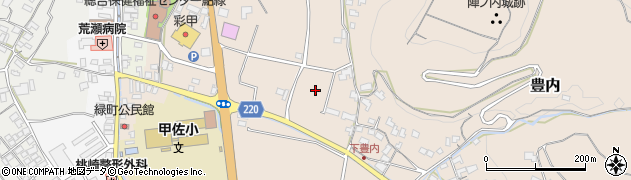 熊本県甲佐町（上益城郡）豊内周辺の地図