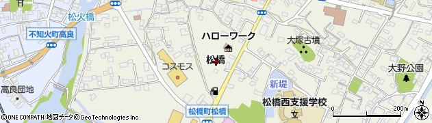 熊本県宇城市松橋町松橋周辺の地図