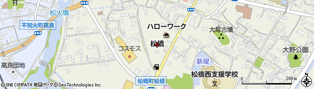 熊本県宇城市松橋町（松橋）周辺の地図