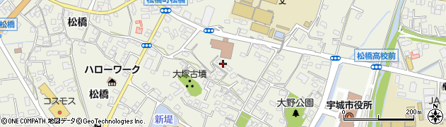 熊本県宇城市松橋町松橋387周辺の地図