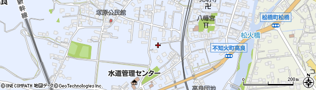 熊本県宇城市不知火町高良2484周辺の地図