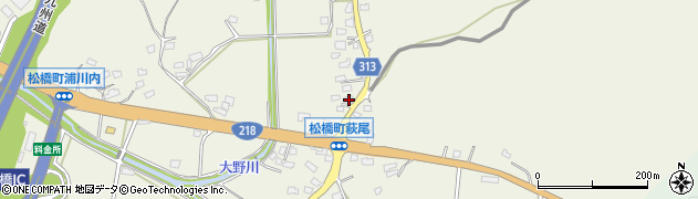 熊本県宇城市松橋町萩尾848周辺の地図