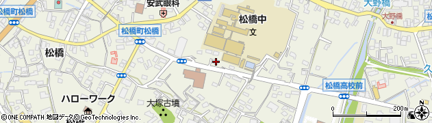熊本県宇城市松橋町松橋411周辺の地図